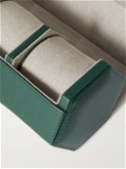 Rapport London - Vantage Leather Three-Watch Roll - Green