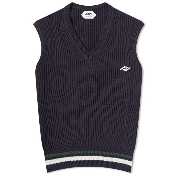 Photo: Autry Men's Knitted Sport Vest in Blue
