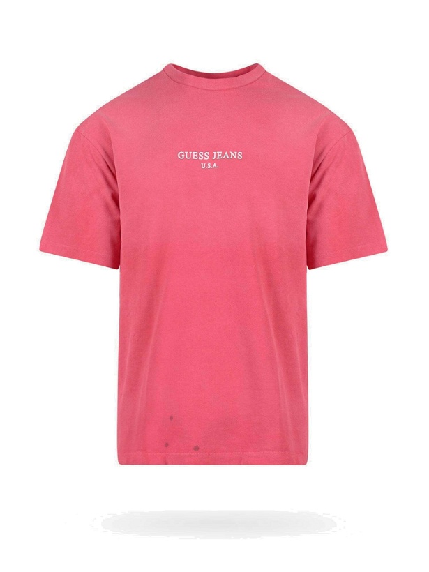 Photo: Guess U.S.A. T Shirt Pink   Mens