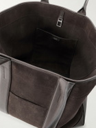 TOM FORD - Leather-Trimmed Suede Weekend Bag
