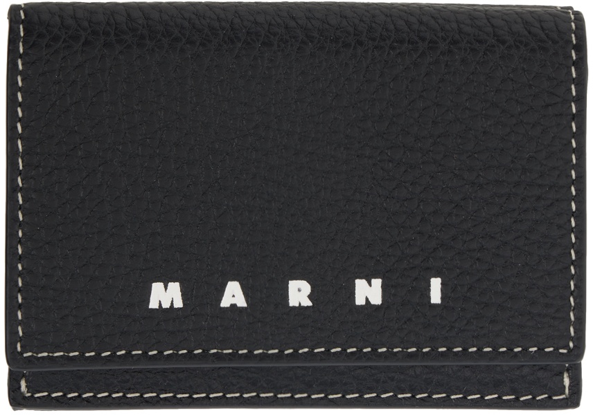 Marni Black Trifold Wallet Marni