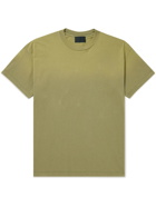 Fear of God - Logo-Flocked Cotton-Jersey T-Shirt - Green