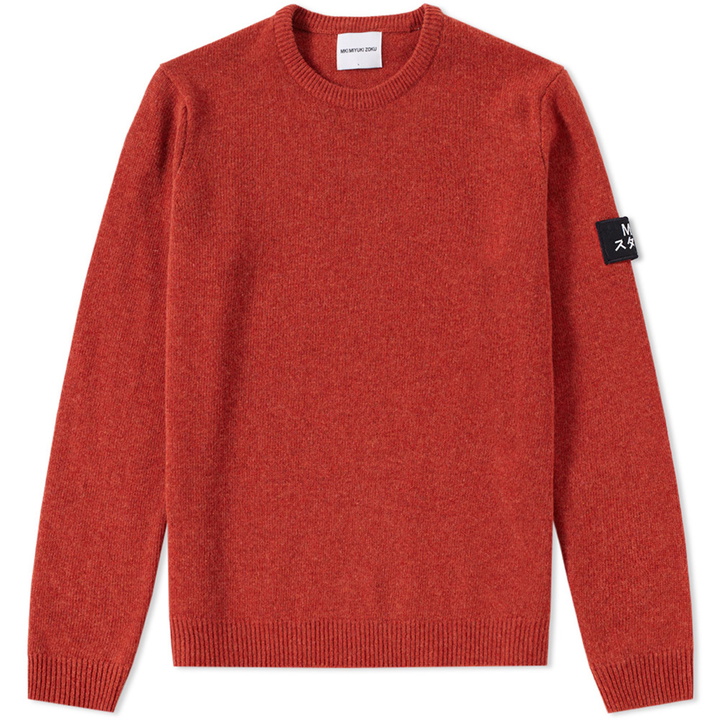 Photo: MKI Arm Badge Lambswool Crew Knit