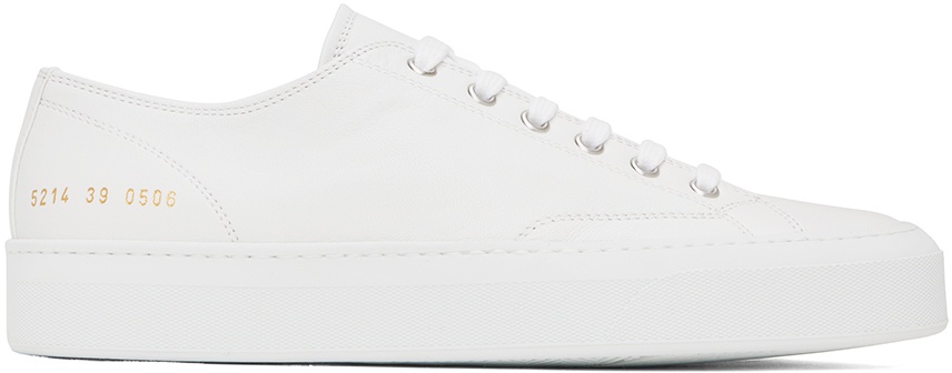 Photo: Common Projects White Tournament Low Sneakers