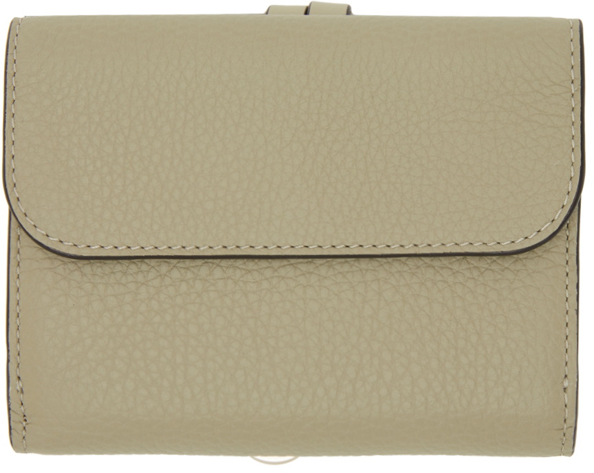 Chloé Green Trifold Alphabet Wallet