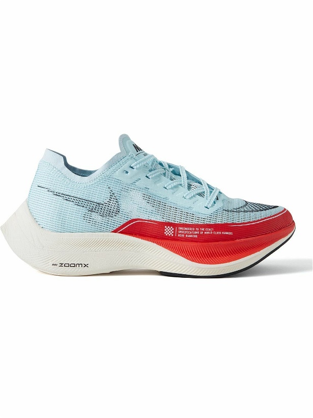 Photo: Nike Running - ZoomX Vaporfly Next 2 Mesh Sneakers - Blue
