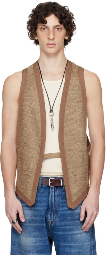 Photo: OUR LEGACY WORK SHOP Emporio Armani Tan Barda Vest