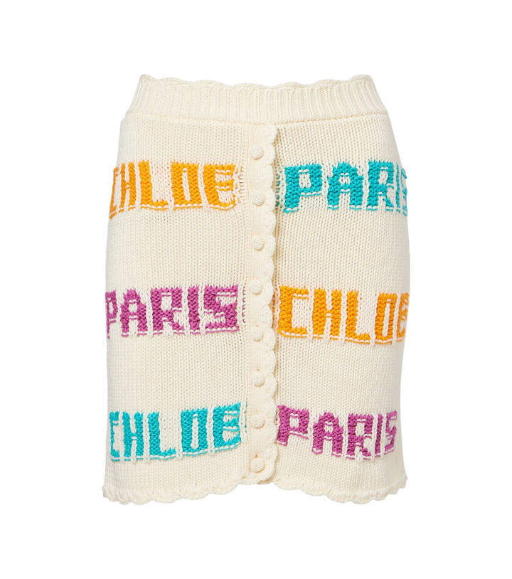 Photo: Chloé Knitted cotton miniskirt