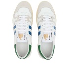 Lanvin Men's Tennis Low Top Sneakers in White/Blue