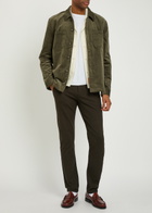 Paige Jace Corduroy Overshirt Khaki