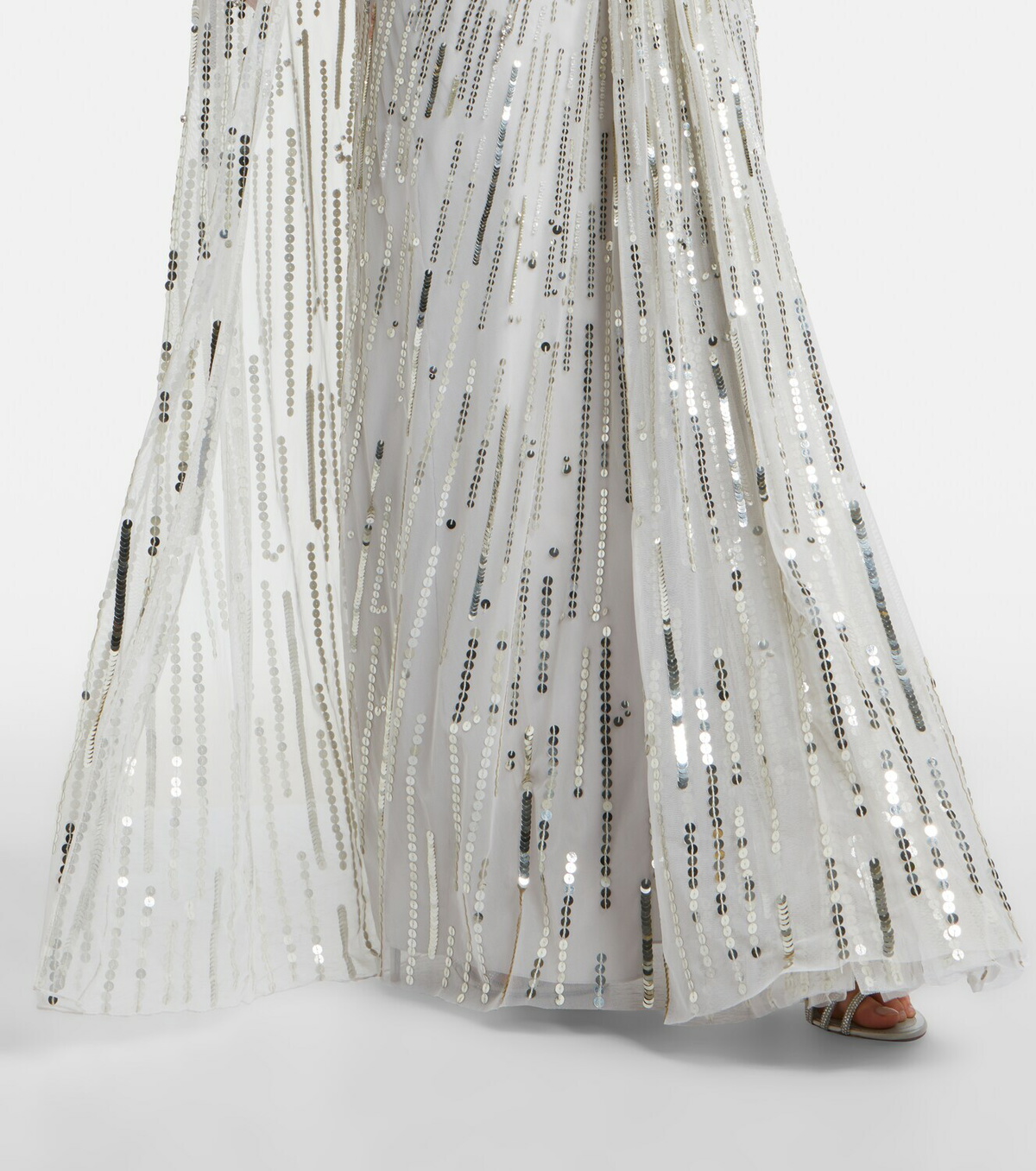 Jenny Packham Lotus Lady caped embellished gown