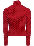 BOTTEGA VENETA - Fish Scales Wool Blend Knit Sweater