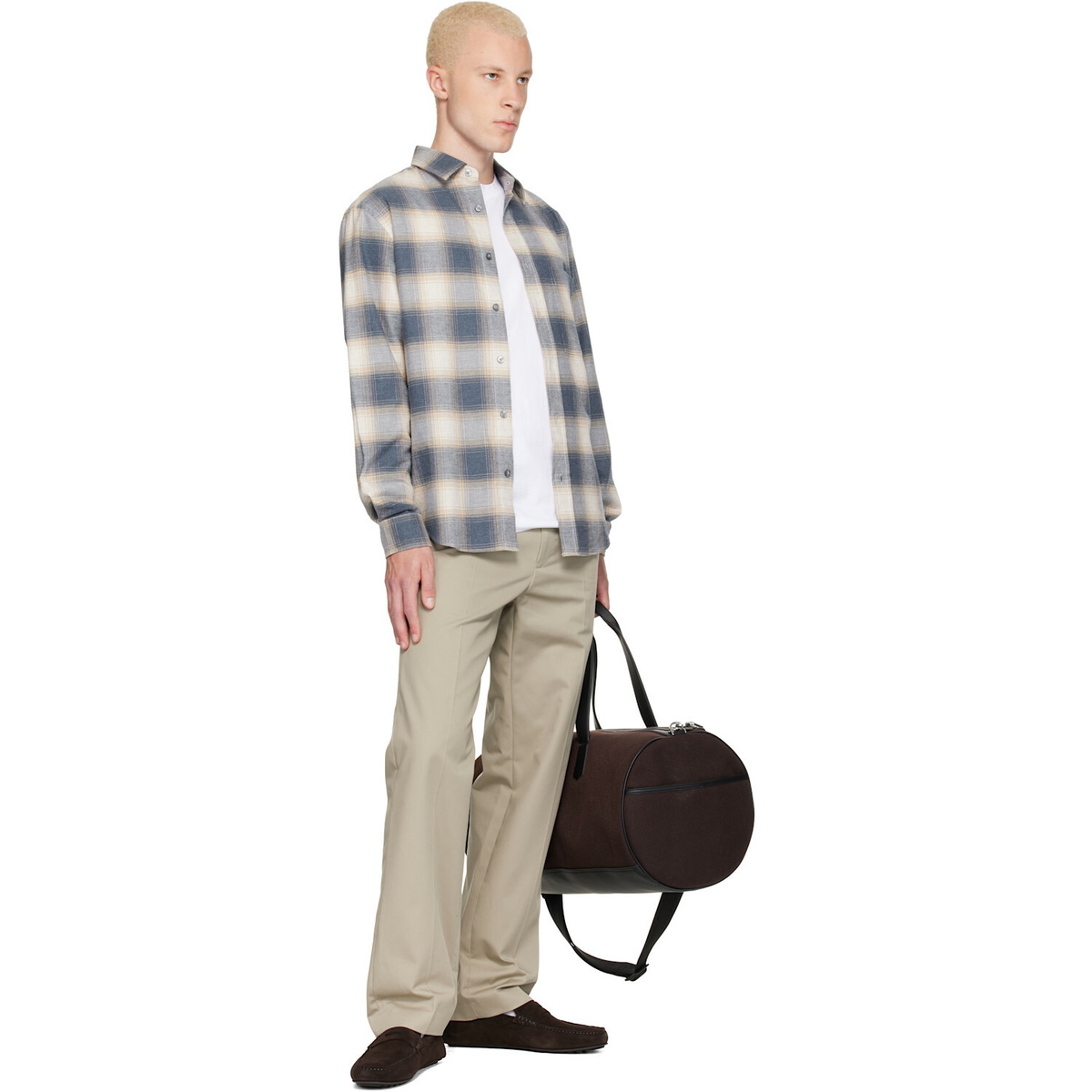 BOSS Brown Twill Duffle Bag