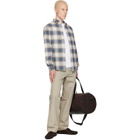 BOSS Brown Twill Duffle Bag