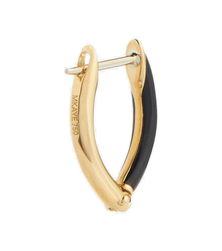 Photo: Melissa Kaye Cristina 18kt gold single hoop earring