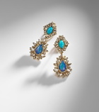 Suzanne Kalan 18kt gold (750/1000) earrings with gemstones