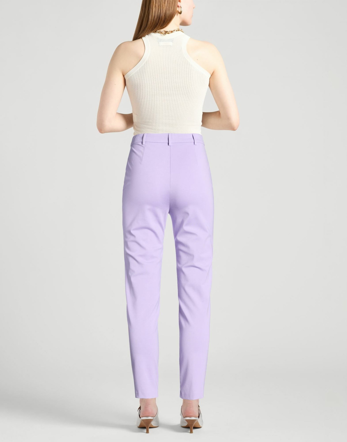 Manila Grace Womens Pants in Lilac