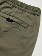 Moncler - Straight-Leg Cotton-Blend Gabardine Shorts - Green