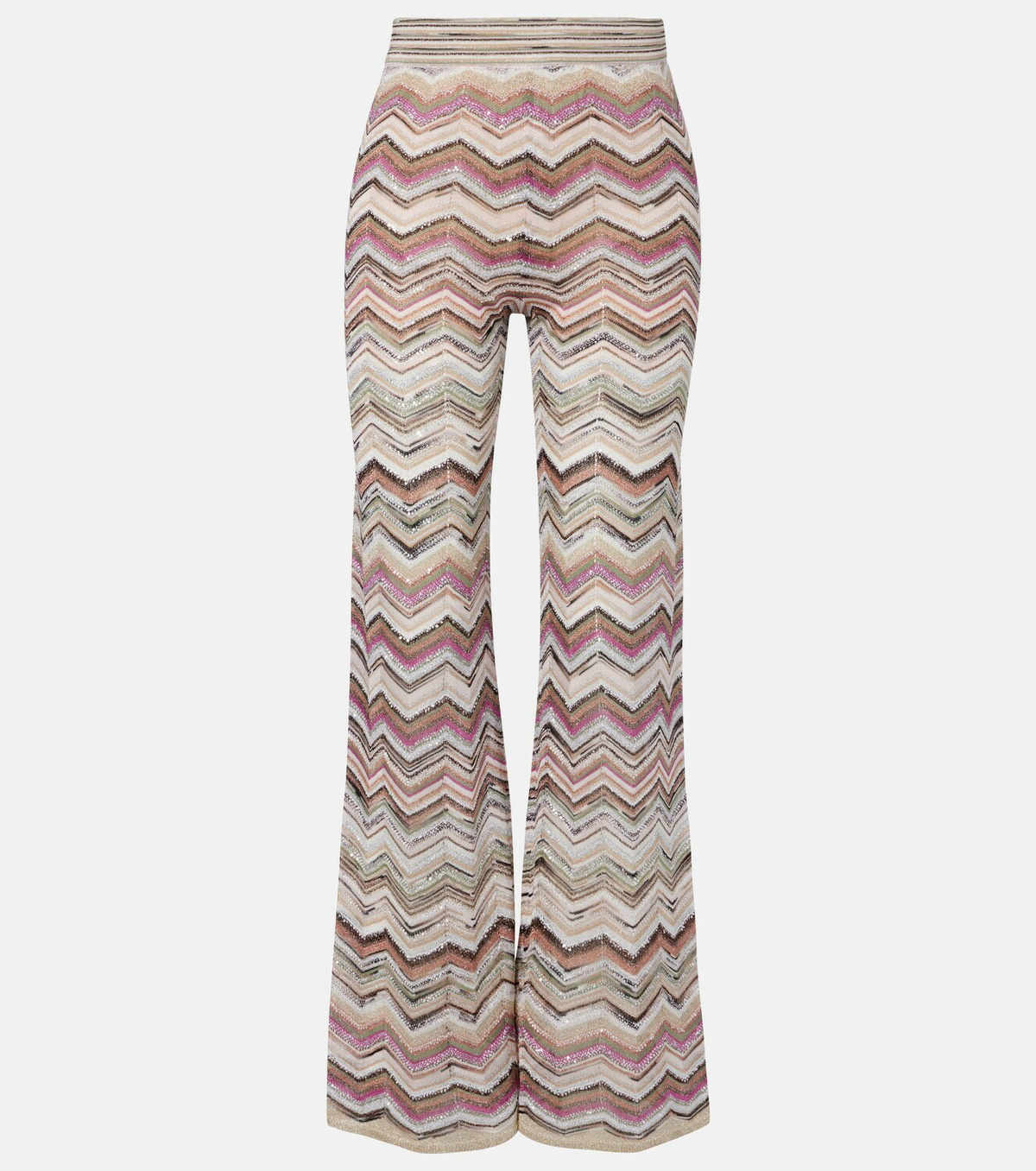 Missoni Zigzag lamé wide-leg pants