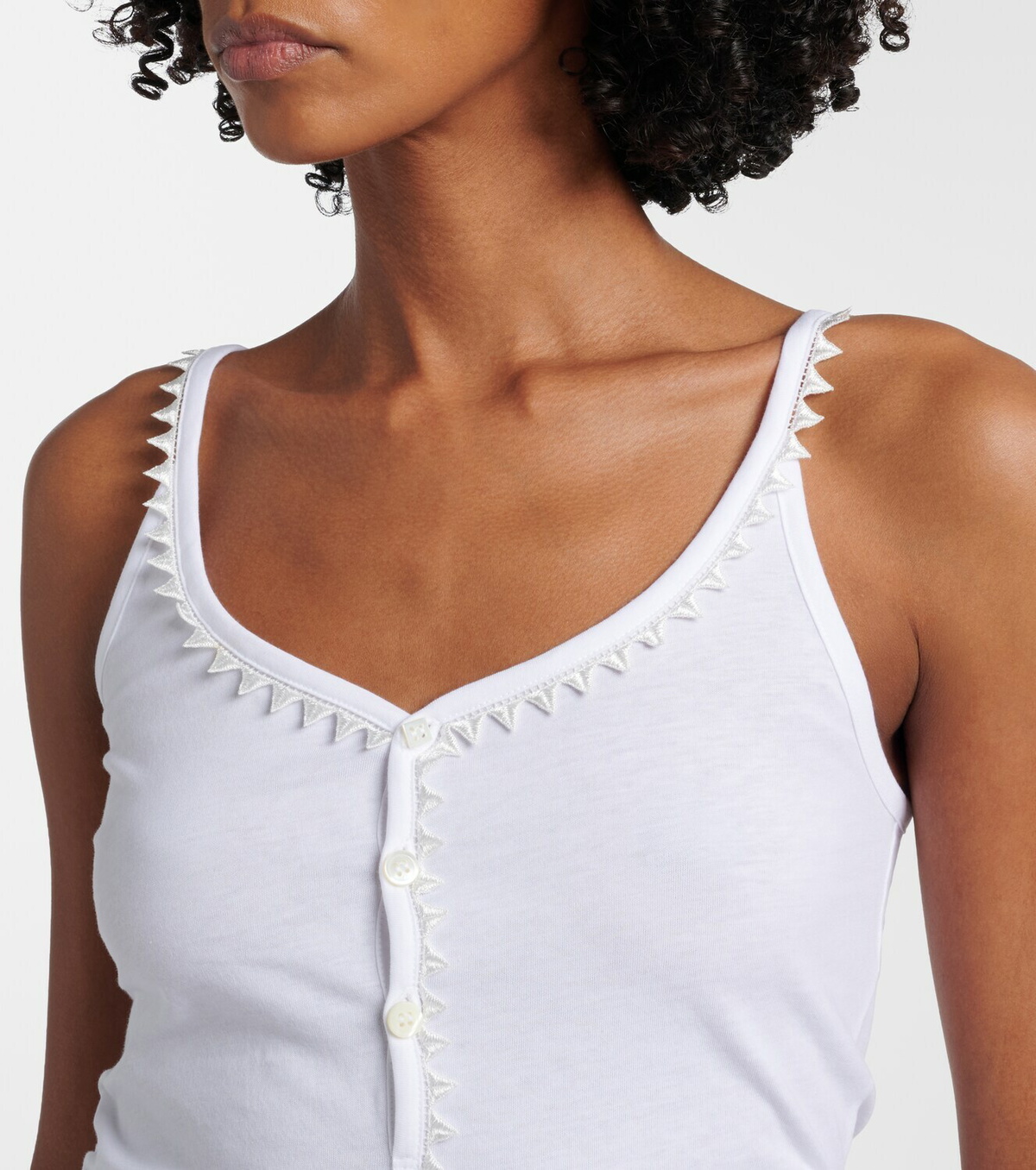 Jacquemus Clavela cotton tank top