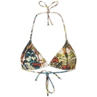 Jean Paul Gaultier Women's Butterfly Print Bikini Top in Yellow/Multi