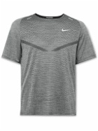 Nike Running - Slim-Fit Dri-FIT ADV TechKnit T-Shirt - Gray