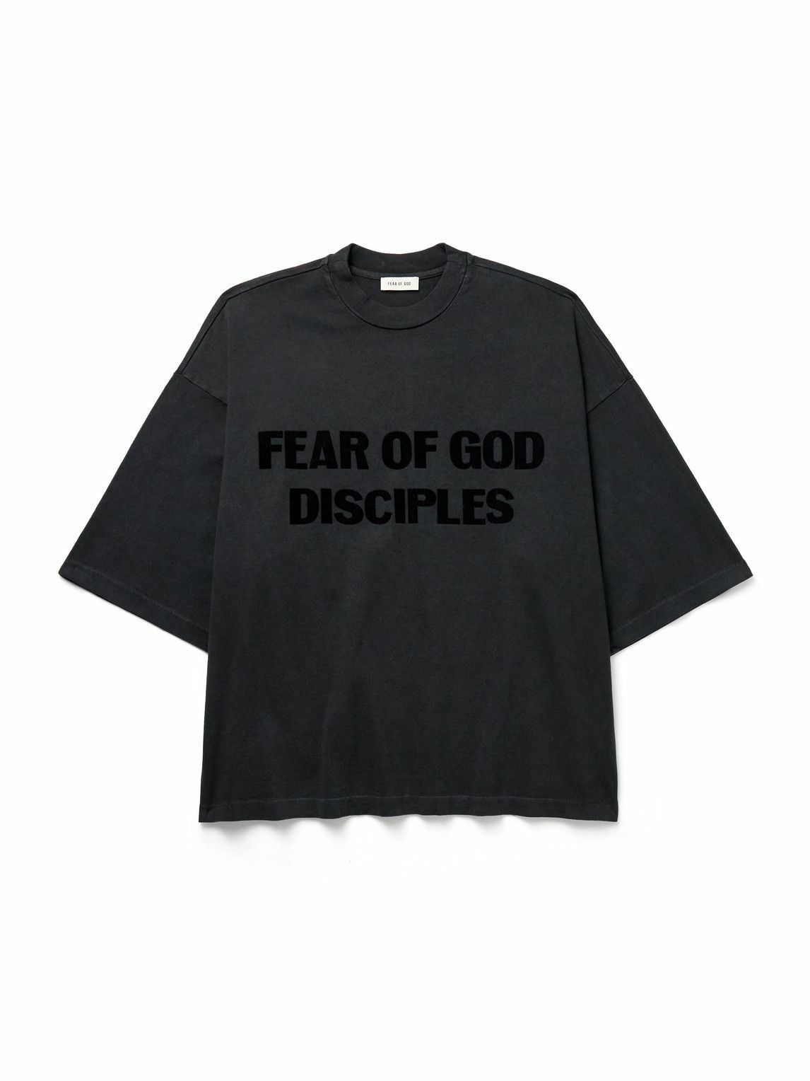 トップス FEAR OF GOD 8th long sleeve Fear of God Men's Long Sleeve Airbrush 8 T-Shirt in Black