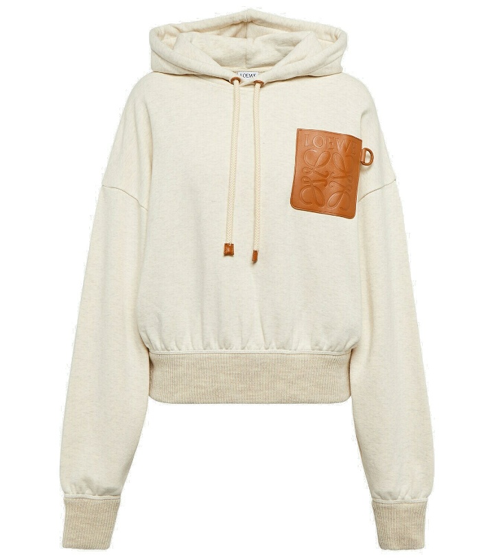 Photo: Loewe - Anagram cotton fleece hoodie