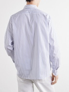 TOTEME - Striped Cotton-Poplin Shirt - Blue