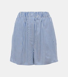 The Frankie Shop Lui pinstripe high-rise shorts