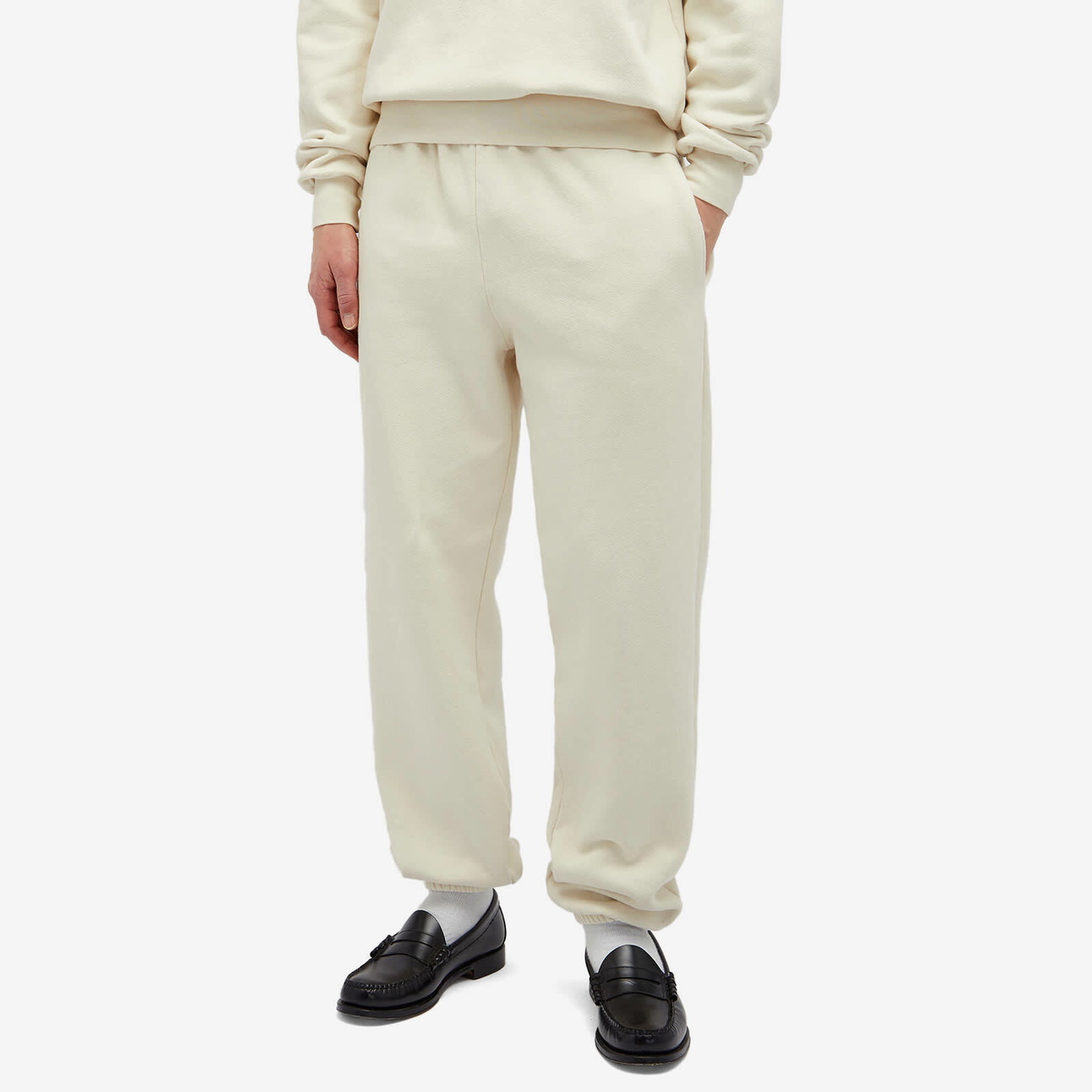Les Tien Men's Vintage Heavyweight Classic Sweat Pant in Ivory
