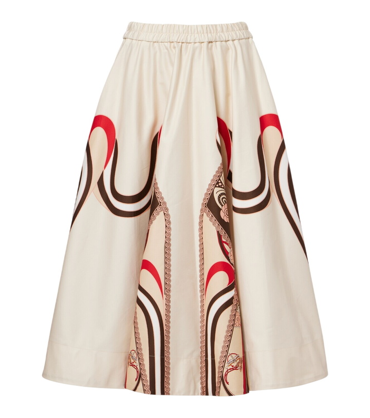Photo: La DoubleJ Ballerina cotton gabardine midi skirt