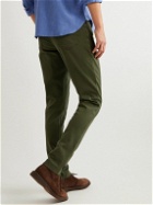 Purdey - Slim-Fit Stretch-Cotton Twill Trousers - Green