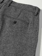 Portuguese Flannel - Straight-Leg Pleated Wool Suit Trousers - Gray