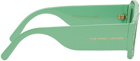 Marc Jacobs Green Rectangle Logo Sunglasses