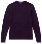 Ralph Lauren Purple Label - Cable-Knit Cashmere Sweater - Purple