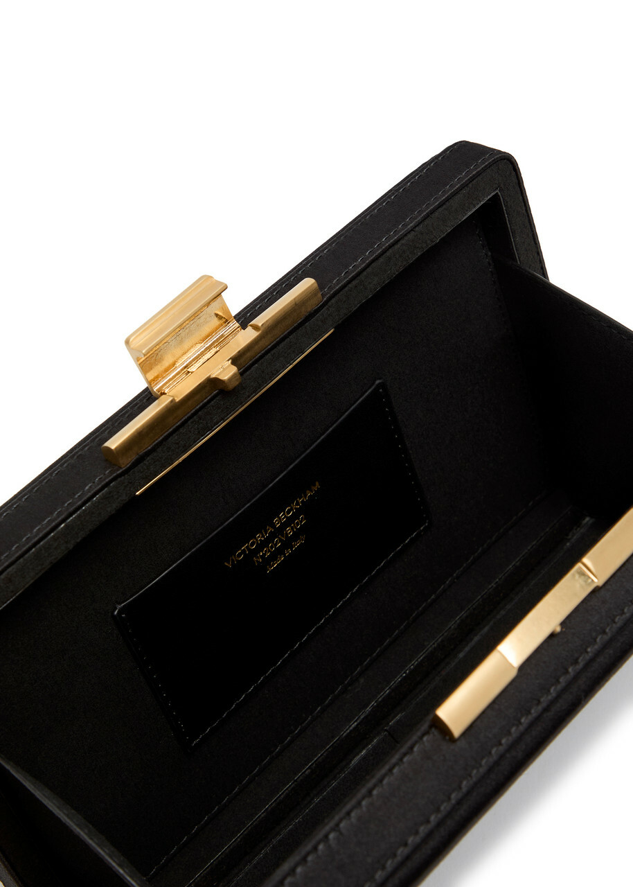 Victoria Beckham Satin box Clutch - Black - One Size