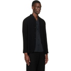 HOMME PLISSÉ ISSEY MIYAKE Black Tuxedo Pleats Blazer