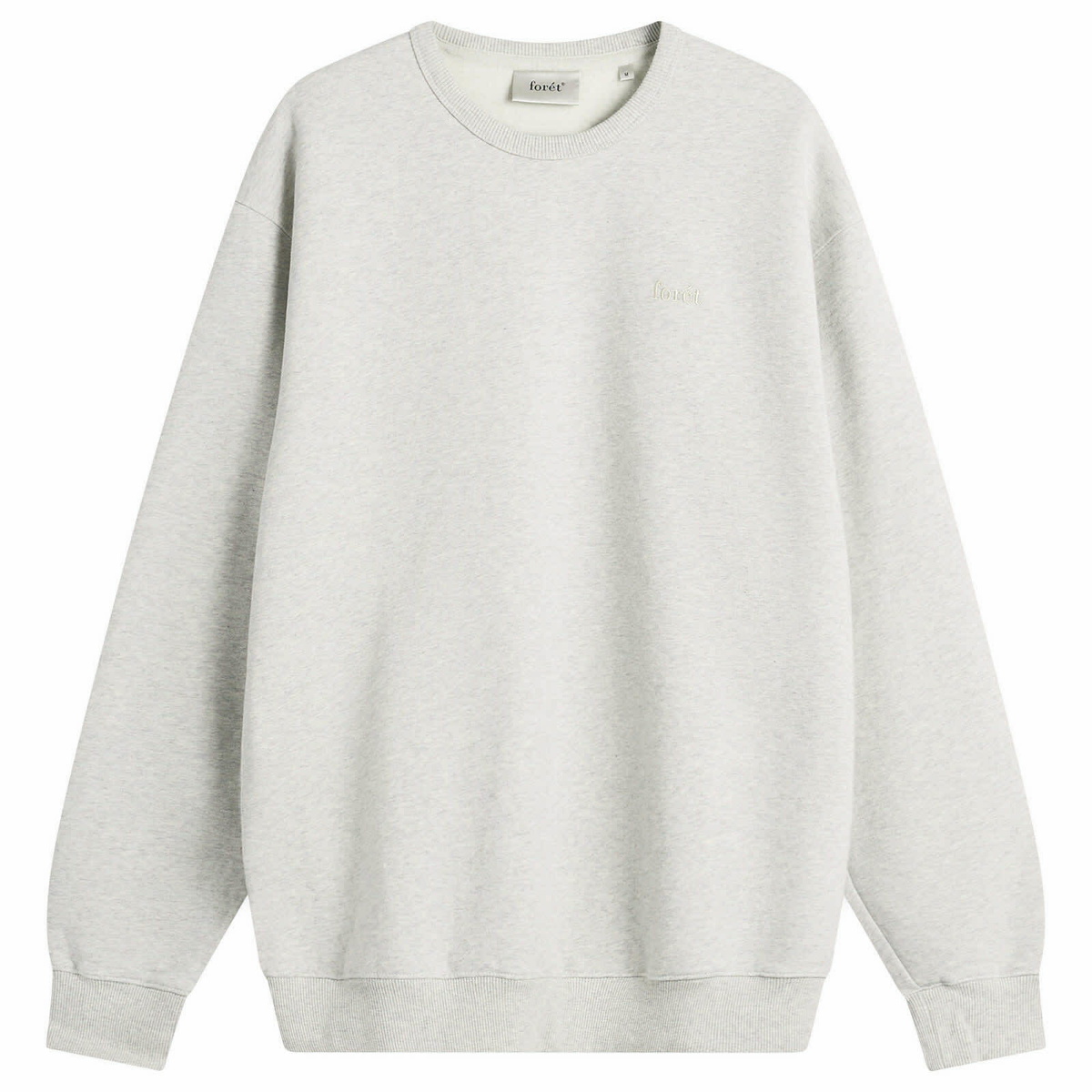 Foret Men's Noon Crew Neck Sweatshirt in Snow Melange