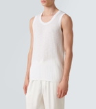 Frescobol Carioca Prado cotton and linen-blend tank top