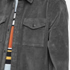 Barbour Men's Cord Overshirt in Charcoal