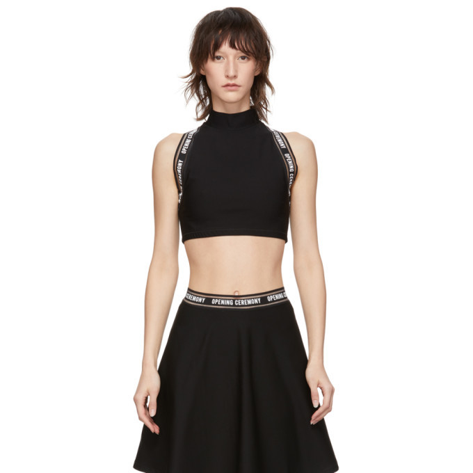 Opening Ceremony Black Torch Sports Bra Turtleneck