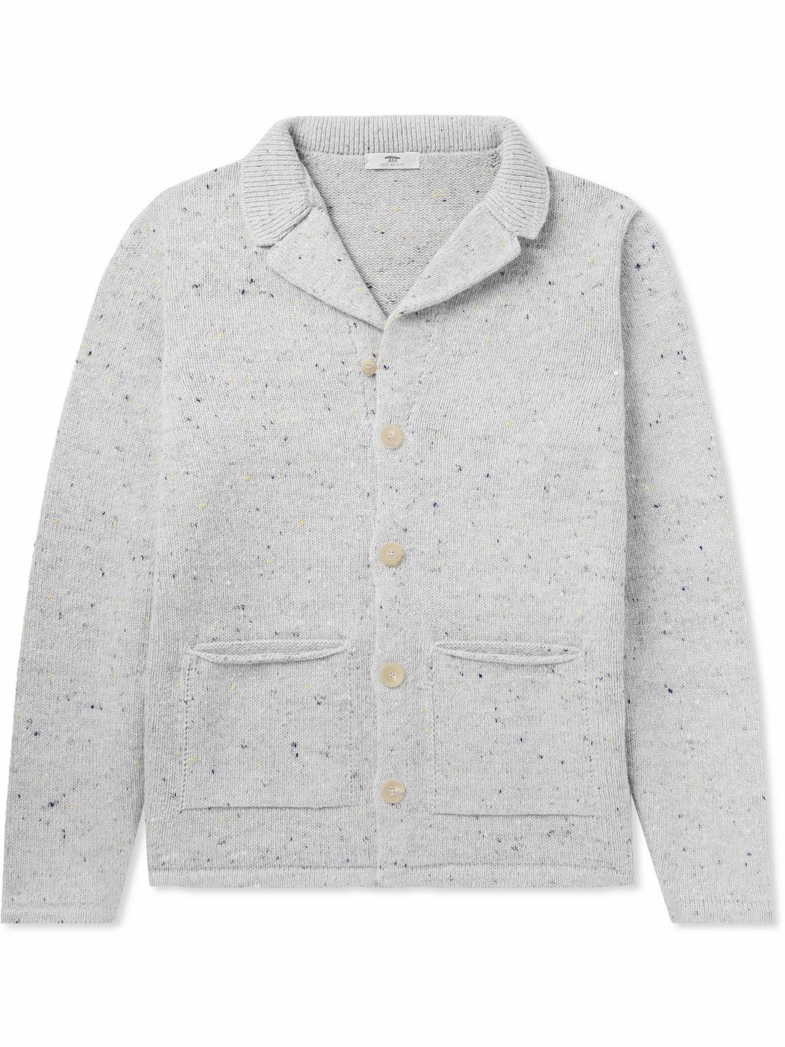 Inis Meáin - Town Merino Wool and Cashmere-Blend Cardigan - Gray