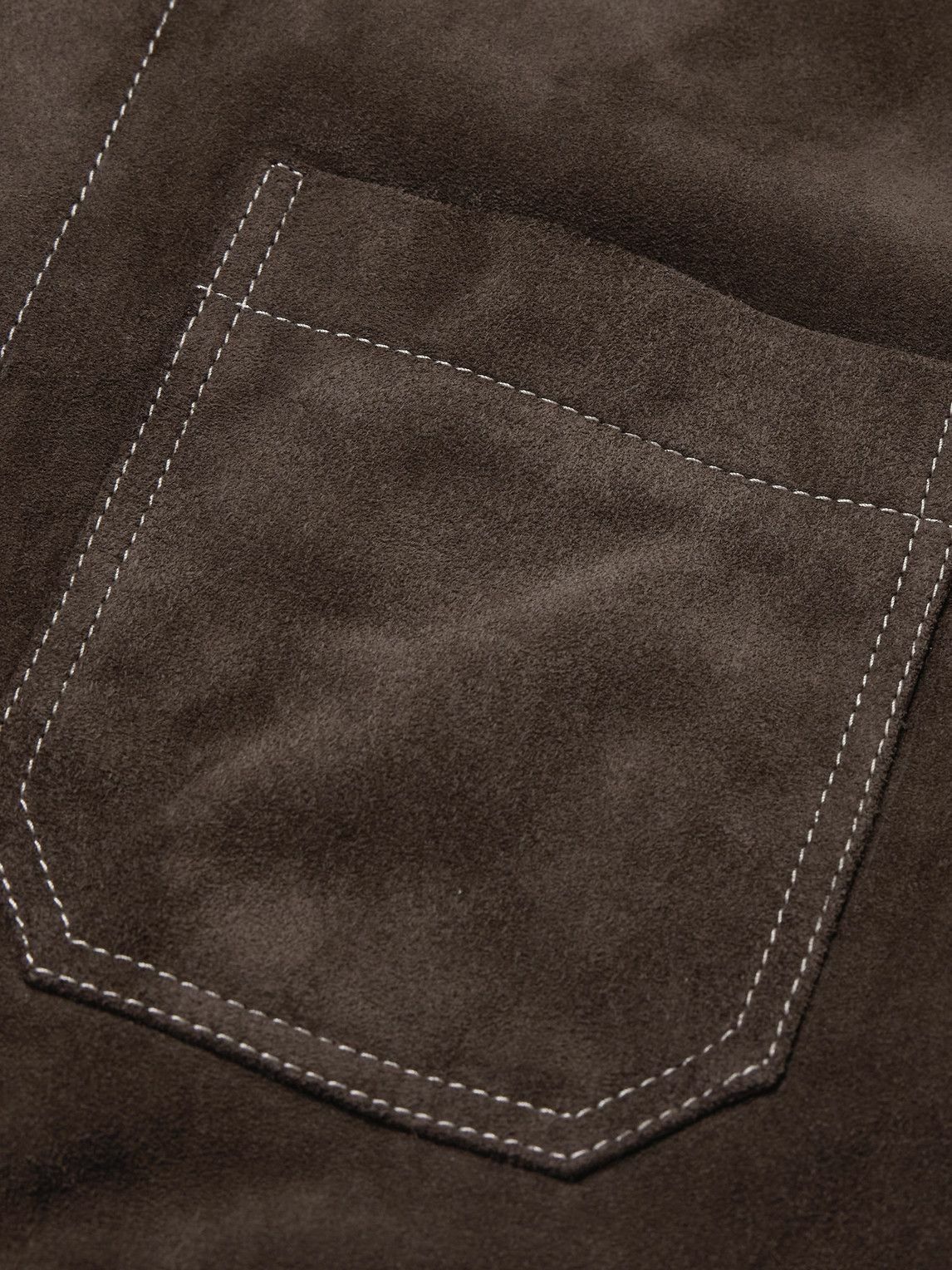 Mr P. - Crosta Suede Chore Jacket - Brown