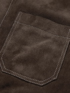 Mr P. - Crosta Suede Chore Jacket - Brown