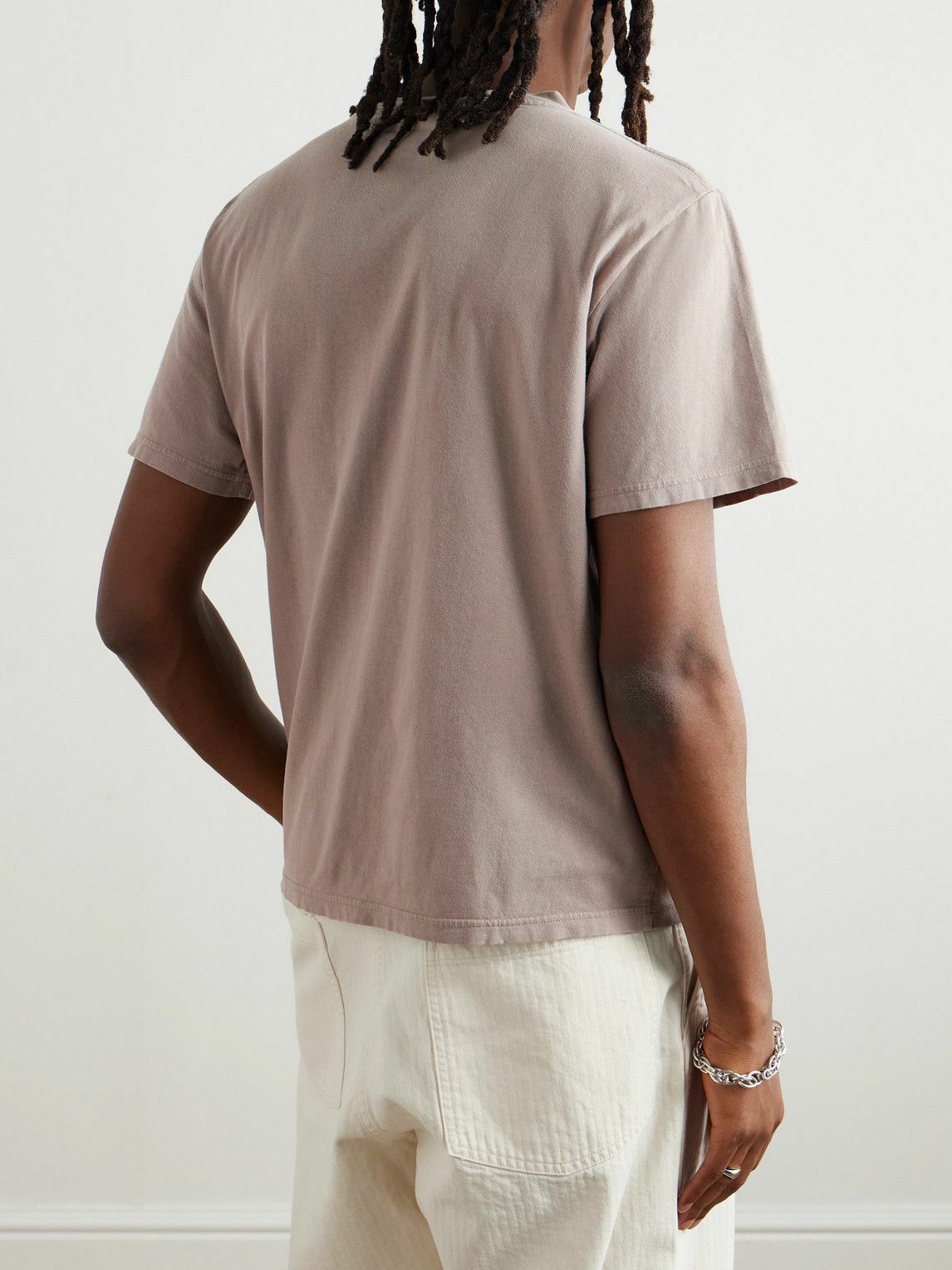 Remi Relief - Printed Cotton-Jersey T-Shirt - Brown