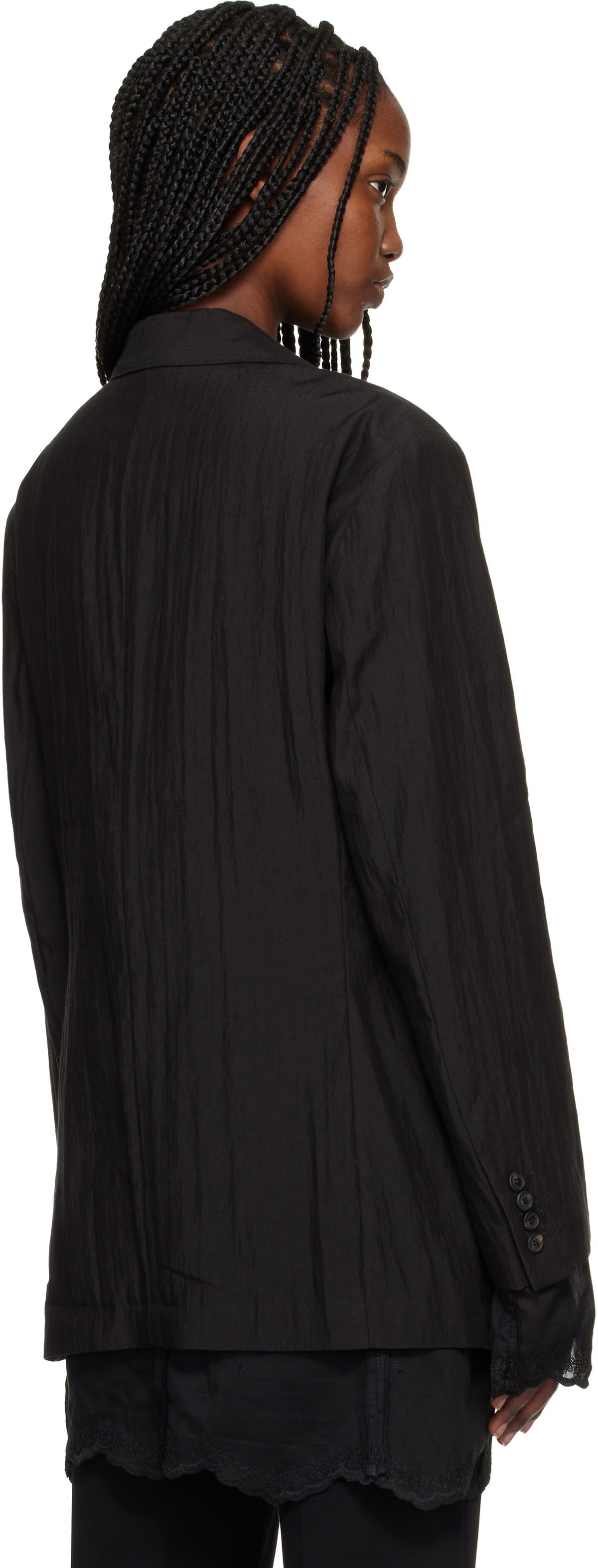 OUR LEGACY Black Drip Reversible Blazer