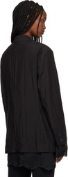 OUR LEGACY Black Drip Reversible Blazer