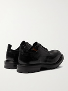 ALEXANDER MCQUEEN - Spazzolato Leather Derby Shoes - Black