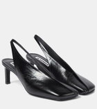 Jil Sander Leather slingback pumps